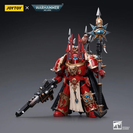 Warhammer Collectibles: 1/18 Scale Chaos Space Marines Sorcerer Lord in Terminator Armour - Pre-Order - Gap Games