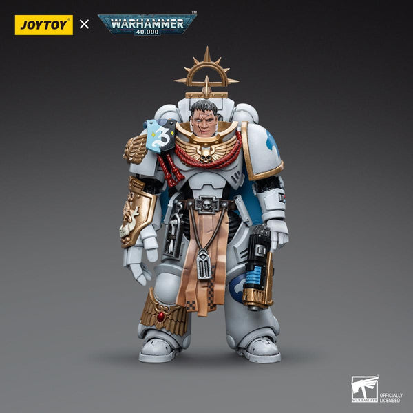 Warhammer Collectibles: 1/18 Scale Space Marines White Consuls Captain Messinius - Pre-Order - Gap Games