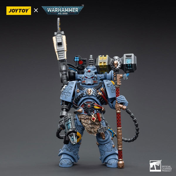Warhammer Collectibles: 1/18 Scale Space Wolves Iron Priest Jorin Fellhammer - Gap Games