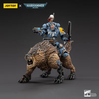 Warhammer Collectibles: 1/18 Scale Space Wolves Thunderwolf Cavalry Bjane - Gap Games