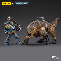 Warhammer Collectibles: 1/18 Scale Space Wolves Thunderwolf Cavalry Bjane - Gap Games