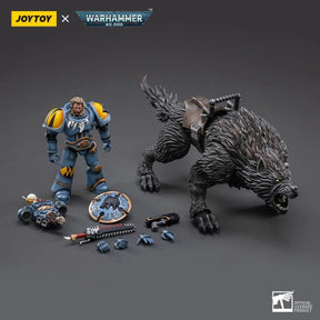 Warhammer Collectibles: 1/18 Scale Space Wolves Thunderwolf Cavalry Frode - Gap Games