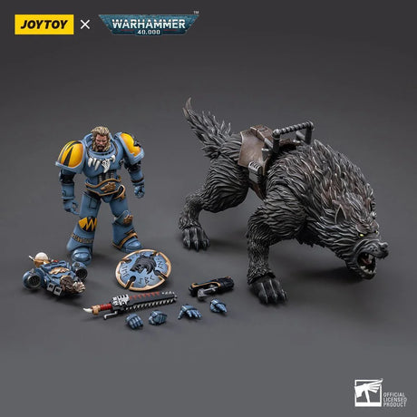 Warhammer Collectibles: 1/18 Scale Space Wolves Thunderwolf Cavalry Frode - Gap Games