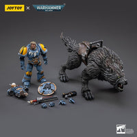 Warhammer Collectibles: 1/18 Scale Space Wolves Thunderwolf Cavalry Frode - Gap Games