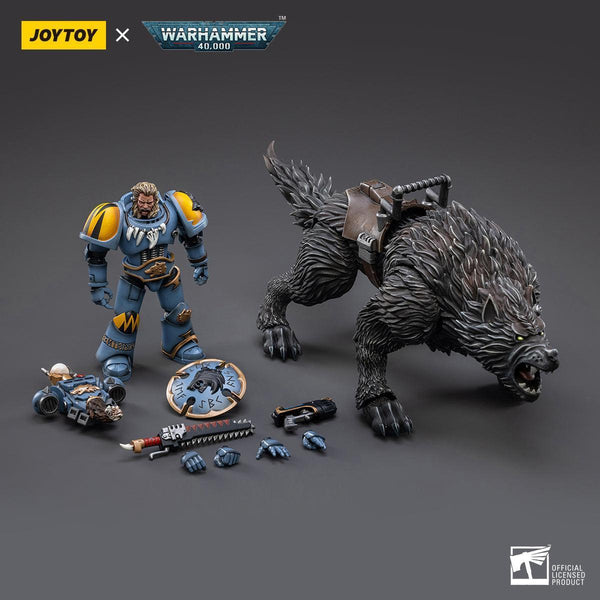 Warhammer Collectibles: 1/18 Scale Space Wolves Thunderwolf Cavalry Frode - Gap Games