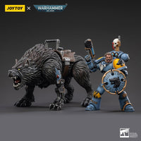Warhammer Collectibles: 1/18 Scale Space Wolves Thunderwolf Cavalry Frode - Gap Games