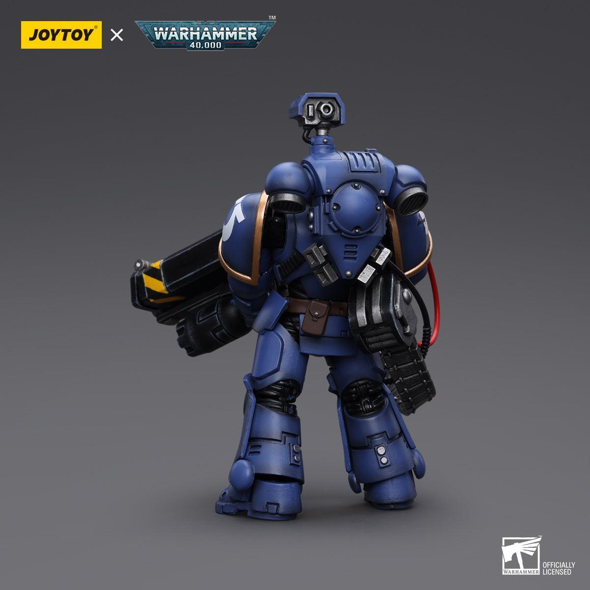 SALE Warhammer Collectibles: 1/18 Scale Ultramarines Desolation Marine with Castellan Launcher Superkrak - Gap Games
