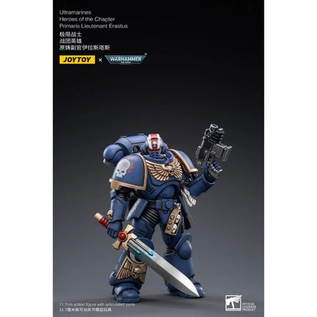 Warhammer Collectibles: 1/18 Scale Ultramarines Primaris Lieutenant Erastus - Gap Games