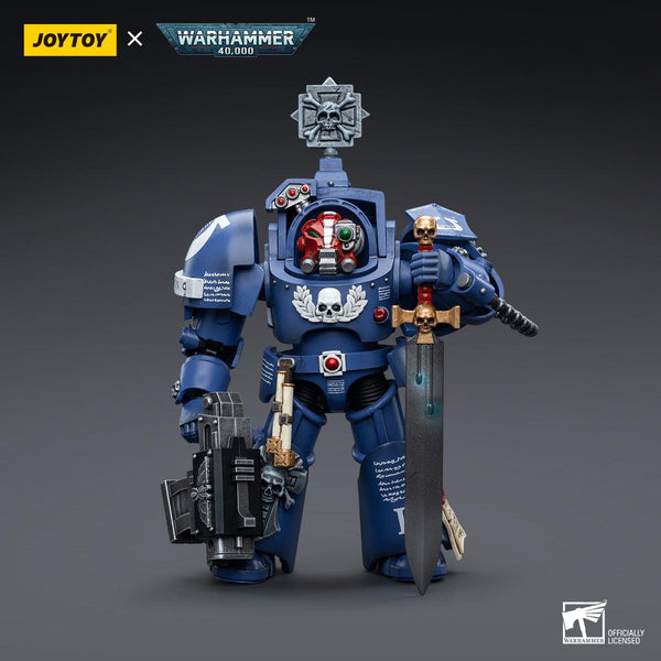 Warhammer Collectibles: 1/18 Scale Ultramarines Terminators Sergeant Terconon - Pre-Order - Gap Games
