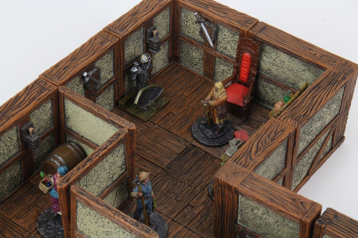SALE WarLock Tiles Town & Village II Full Height Plaster Walls Expansion - Gap Games
