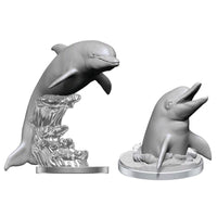 SALE Wizkids Deepcuts Unpainted Miniatures Dolphins - Gap Games