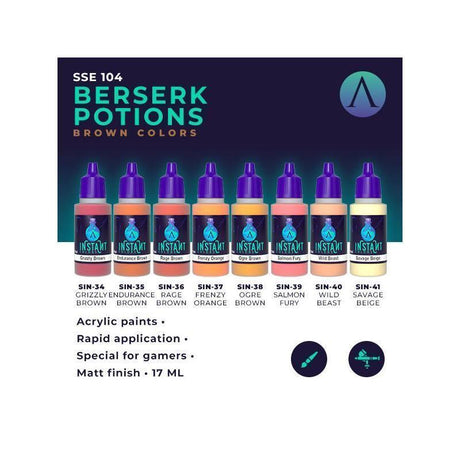 Scale 75 Instant Colors Berserk Potions Paint Set - Gap Games