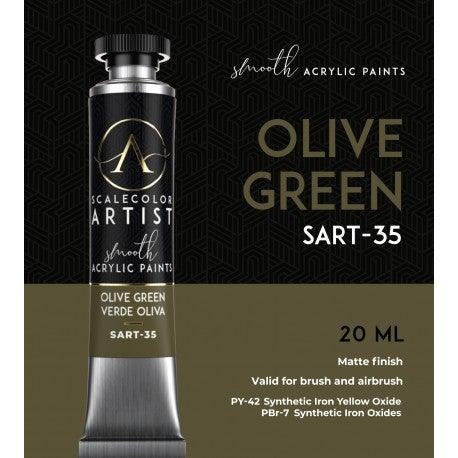 Scale 75 Scalecolor Artist Olive Green 20ml - Gap Games