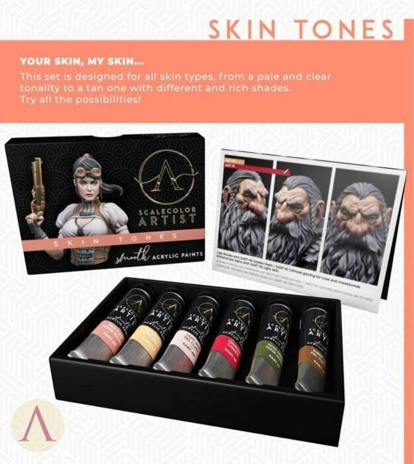 Scale 75 Scalecolor Artist Skin Tones Paint Set - Gap Games