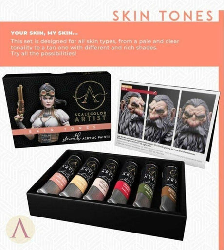 Scale 75 Scalecolor Artist Skin Tones Paint Set - Gap Games