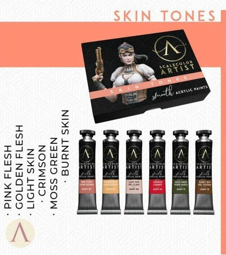 Scale 75 Scalecolor Artist Skin Tones Paint Set - Gap Games