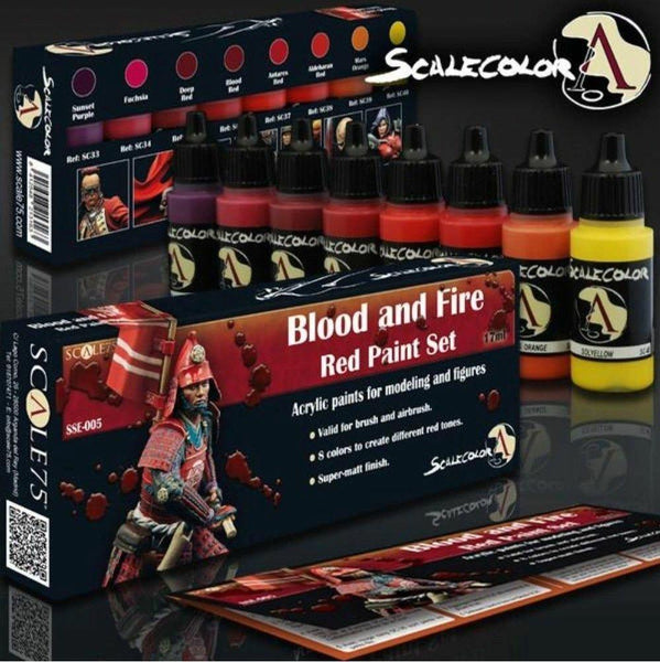 Scale 75 Scalecolor Blood and Fire Paint Set - Gap Games