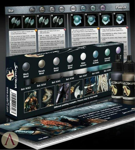 Scale 75 Scalecolor Metal n' Alchemy Steel Paint Set - Gap Games