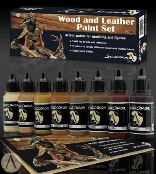 Scale 75 Scalecolor Wood and Leather Paint Set - Gap Games