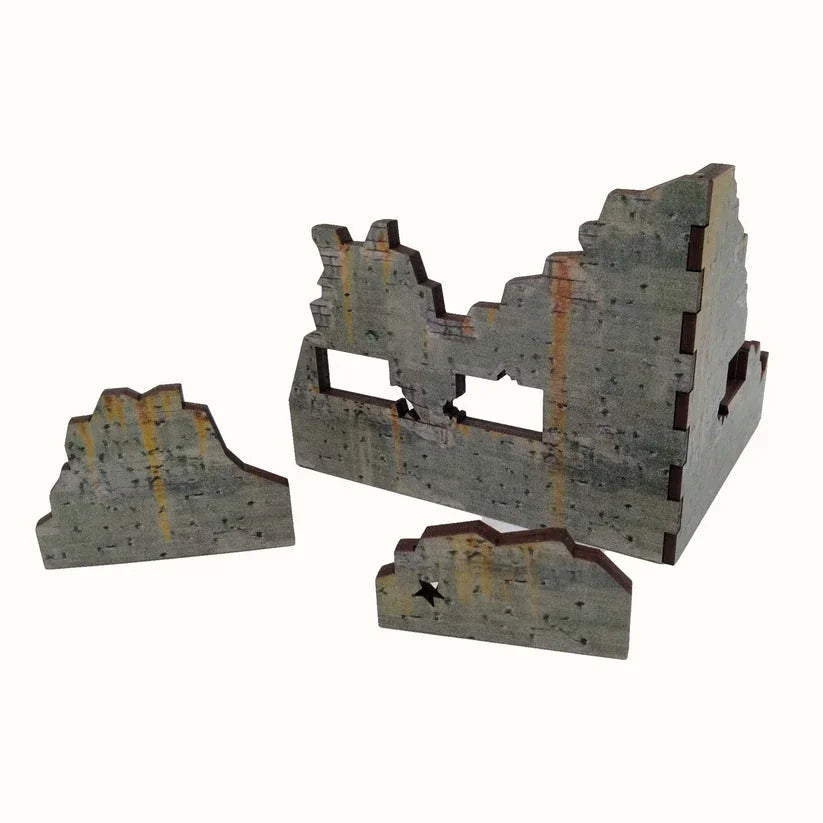 Battlefield Accessories: Scifi City Ruin 5 - 28mm (TTR)