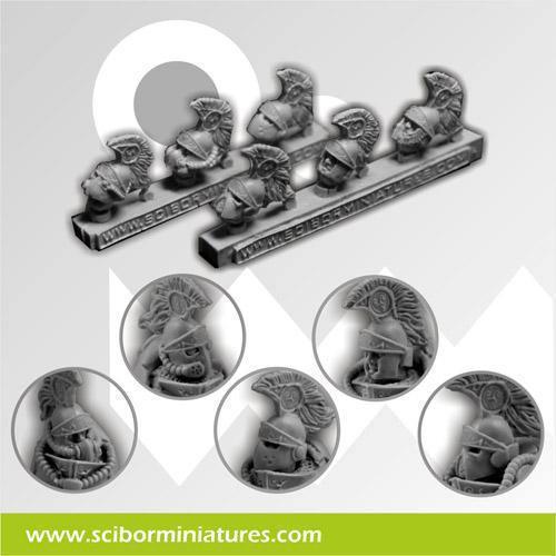 SF Roman Legionaries Helmets (6) - Gap Games