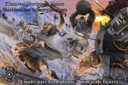 Shieldwolf - Shieldmaiden Female Infantry/Rangers Box - Gap Games