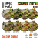 Shrubs TUFTS - 6mm self-adhesive - DARK GREEN - Gap Games