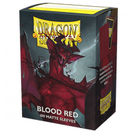 Sleeves - Dragon Shield - Box 100 - Blood Red MATTE - Gap Games