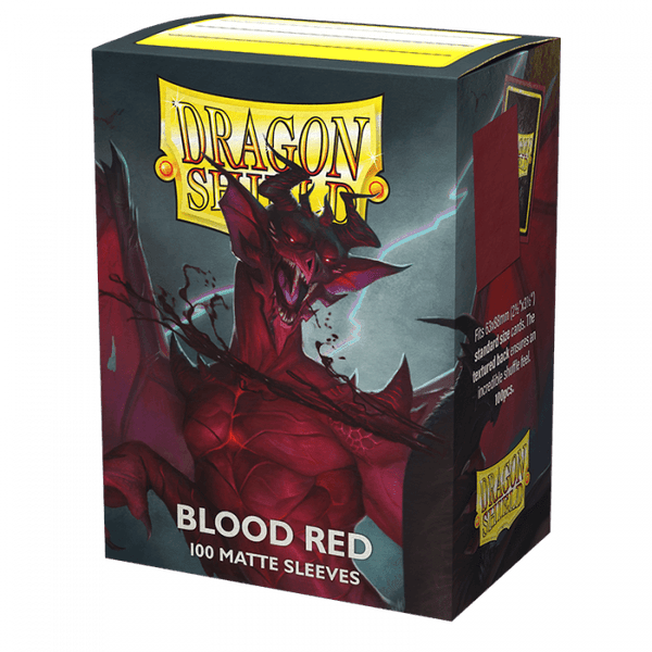 Sleeves - Dragon Shield - Box 100 - Blood Red MATTE - Gap Games