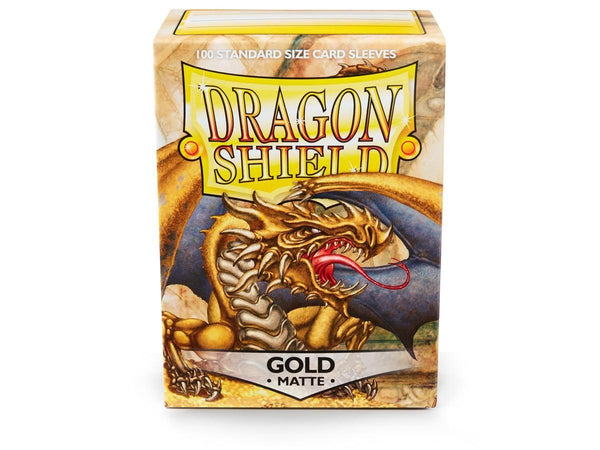 Sleeves - Dragon Shield - Box 100 - Gold MATTE - Gap Games