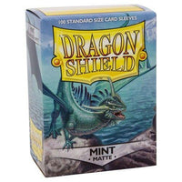 Sleeves - Dragon Shield - Box 100 - Mint MATTE - Gap Games