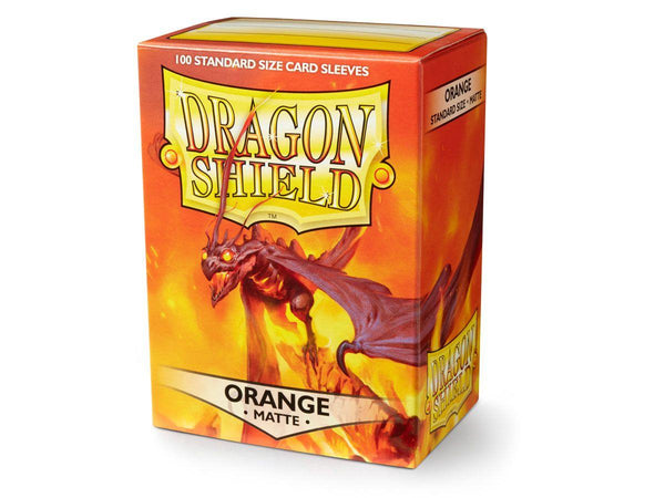 Sleeves - Dragon Shield - Box 100 - Orange MATTE - Gap Games
