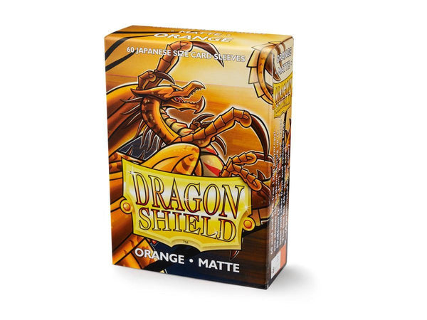 Sleeves - Dragon Shield Japanese - Box 60 - Orange Matte - Gap Games