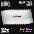 Small Mylar Stencil Sheets x12 - Gap Games