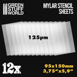 Small Mylar Stencil Sheets x12 - Gap Games