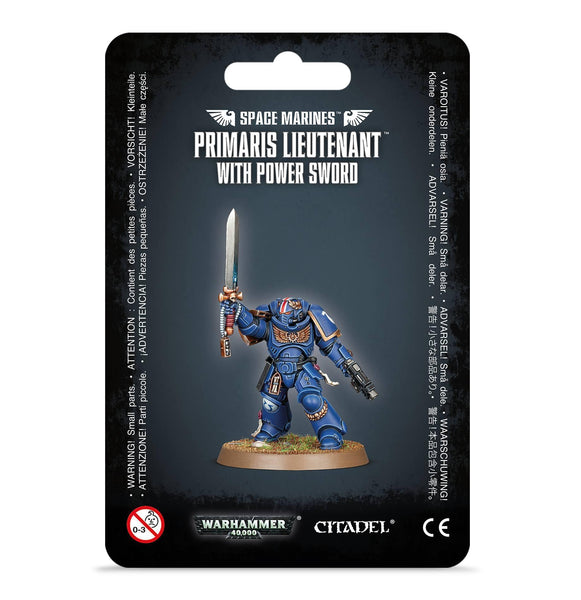 Space Marines: Primaris Lieutenant w/Power Sword - Gap Games