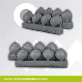 Spartans Big Shoulder Pads (8) - Gap Games