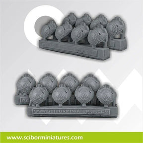 Spartans Big Shoulder Pads (8) - Gap Games