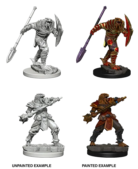 D&D Nolzurs Marvelous Unpainted Miniatures Dragonborn Male Fighter with Spear
