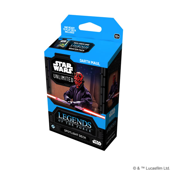 Star Wars Unlimited - Darth Maul - Legends of the Force Spotlight Deck Display - Pre-Order