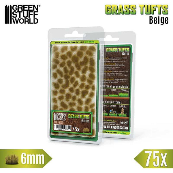 GREEN STUFF WORLD Static Grass Tufts 6 mm - Beige