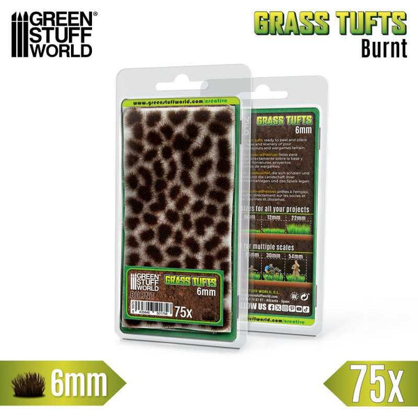 GREEN STUFF WORLD Static Grass Tufts 6 mm - Burnt Brown