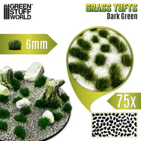 GREEN STUFF WORLD Static Grass Tufts 6 mm - Dark Green