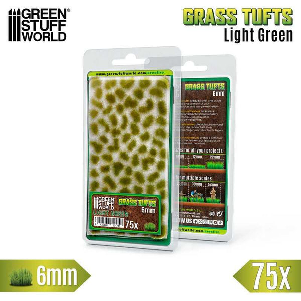 GREEN STUFF WORLD Static Grass Tufts 6 mm - Light Green