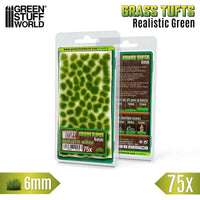 GREEN STUFF WORLD Grass TUFTs XXL 6mm - REALISTIC GREEN