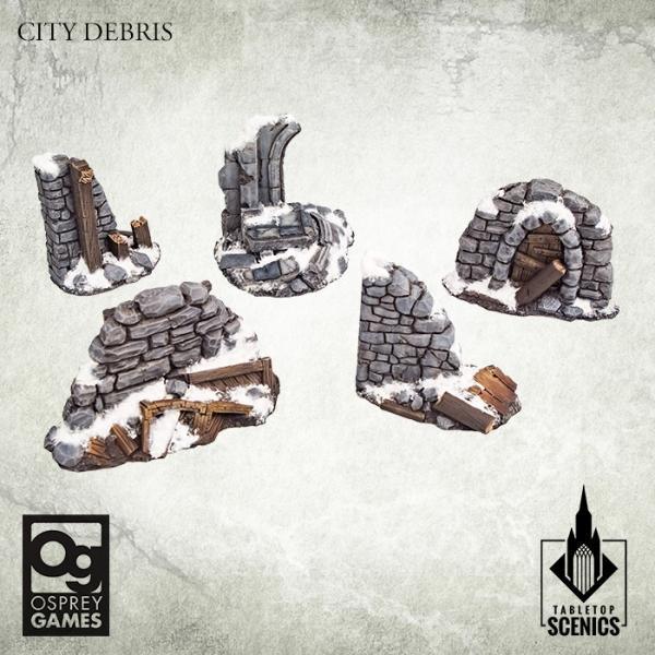 TABLETOP SCENICS City Debris (Frostgrave) (5) - Gap Games