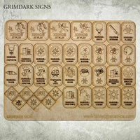 TABLETOP SCENICS Grimdark Signs - Gap Games