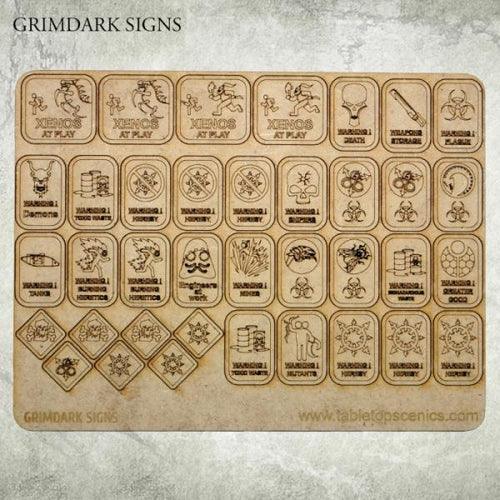 TABLETOP SCENICS Grimdark Signs - Gap Games