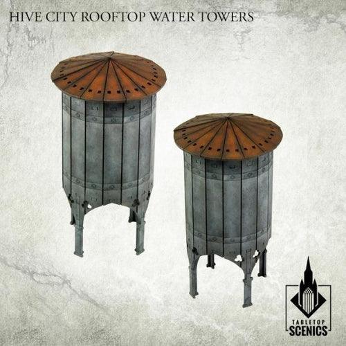 TABLETOP SCENICS Hive City Rooftop Water Towers - Gap Games