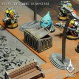 TABLETOP SCENICS Hive City Street Dumpsters - Gap Games
